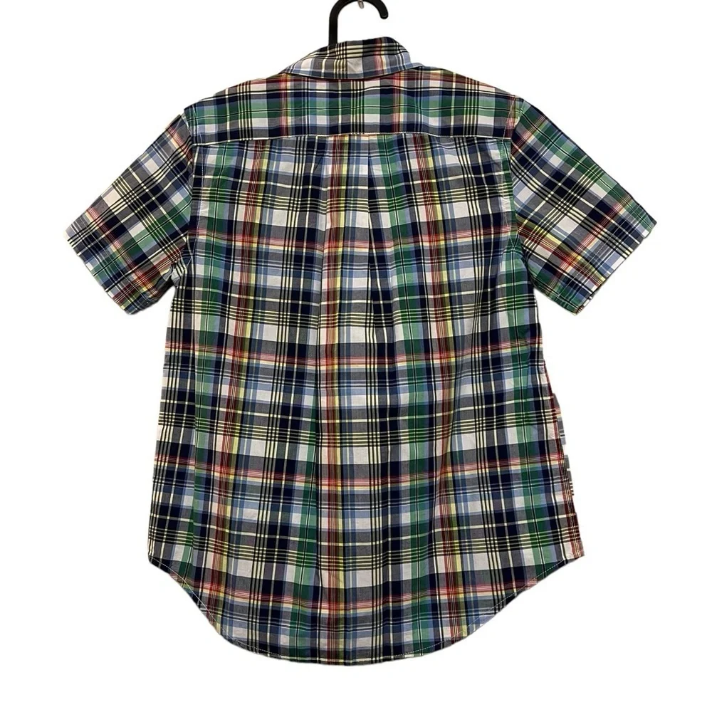 Ralph Lauren Polo Plaid Short Sleeve Button Down Shirt - Kids S (8)